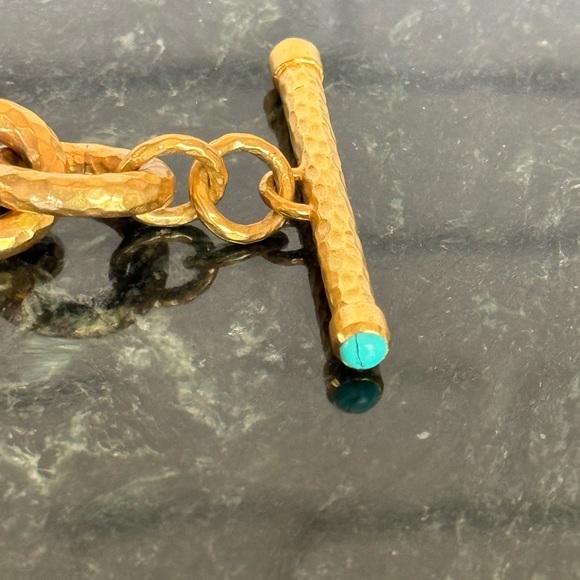 Julie Vos Gold Hammered Catalina Bracelet - Picture 6 of 9